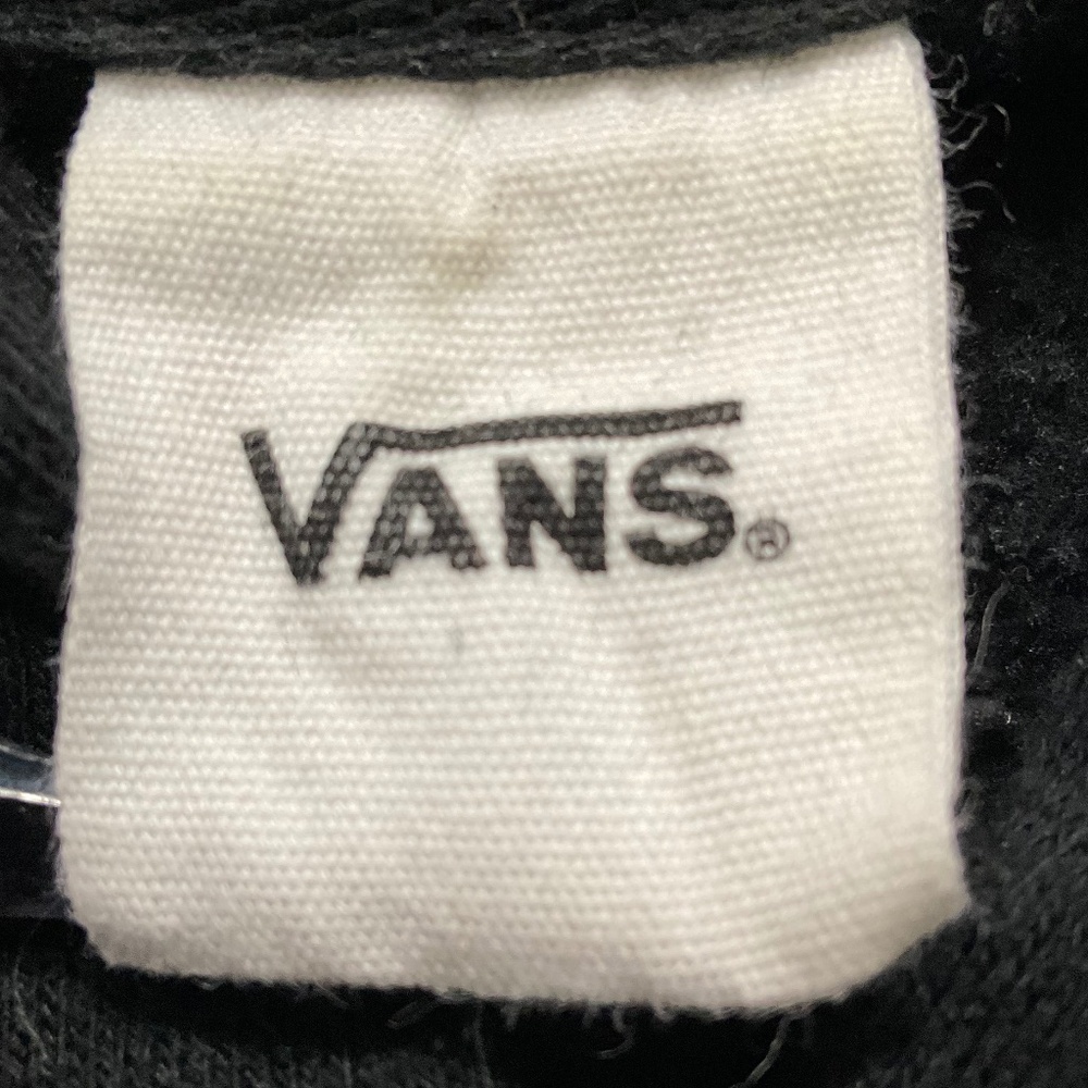 Vans Off The Wall Cropped Hoodie Black Floral Checkerboard Logo Medium - Picture 5 of 7